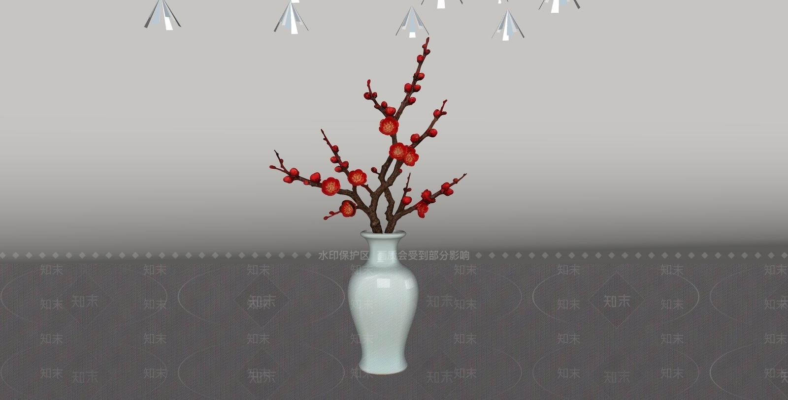 中式花艺SU模型下载【ID:1235168327】