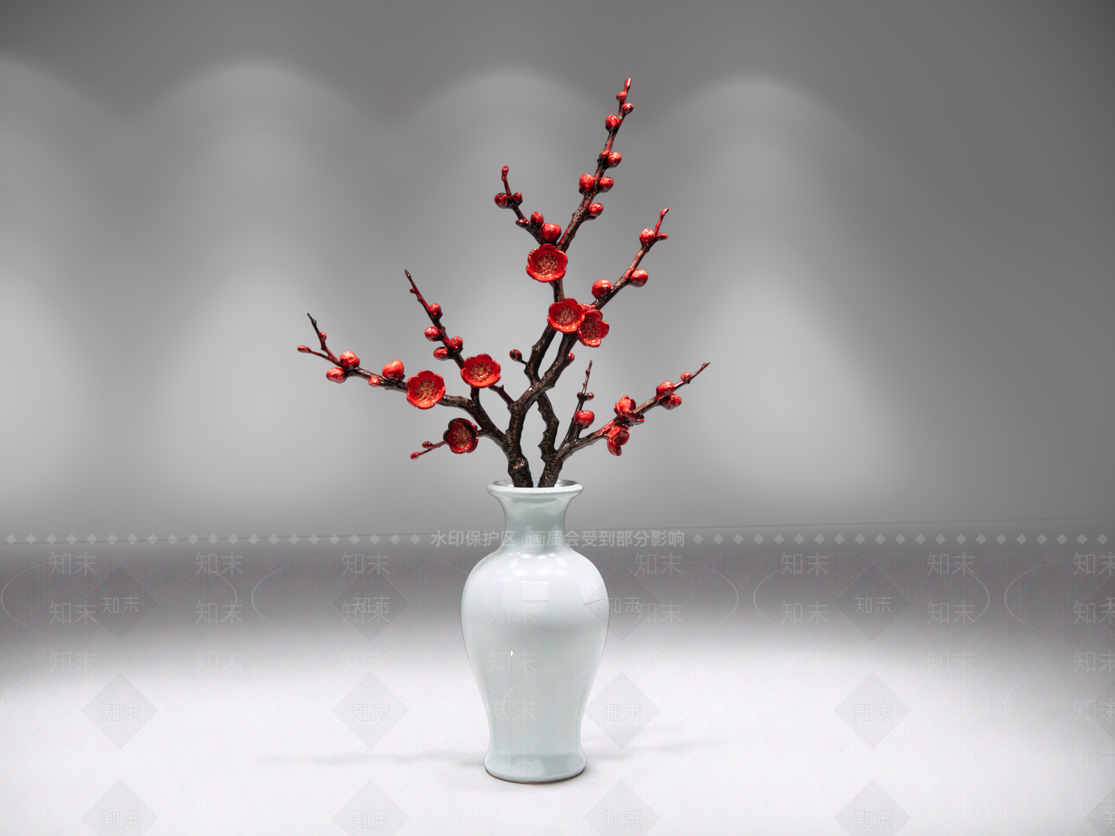 中式花艺SU模型下载【ID:1235168327】