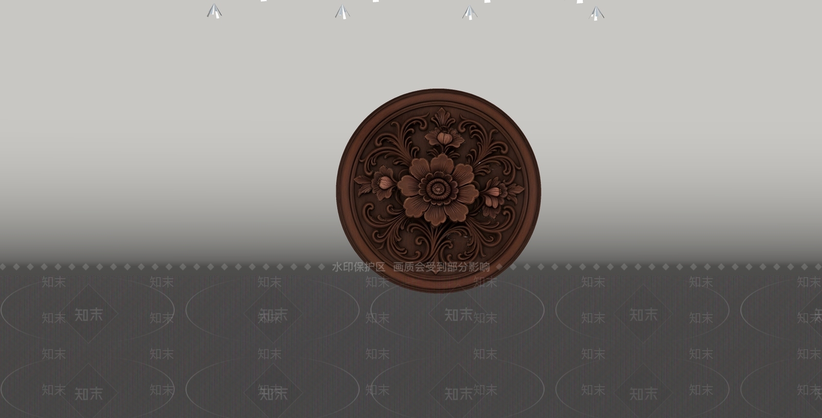 中式雕塑摆件SU模型下载【ID:1235169030】