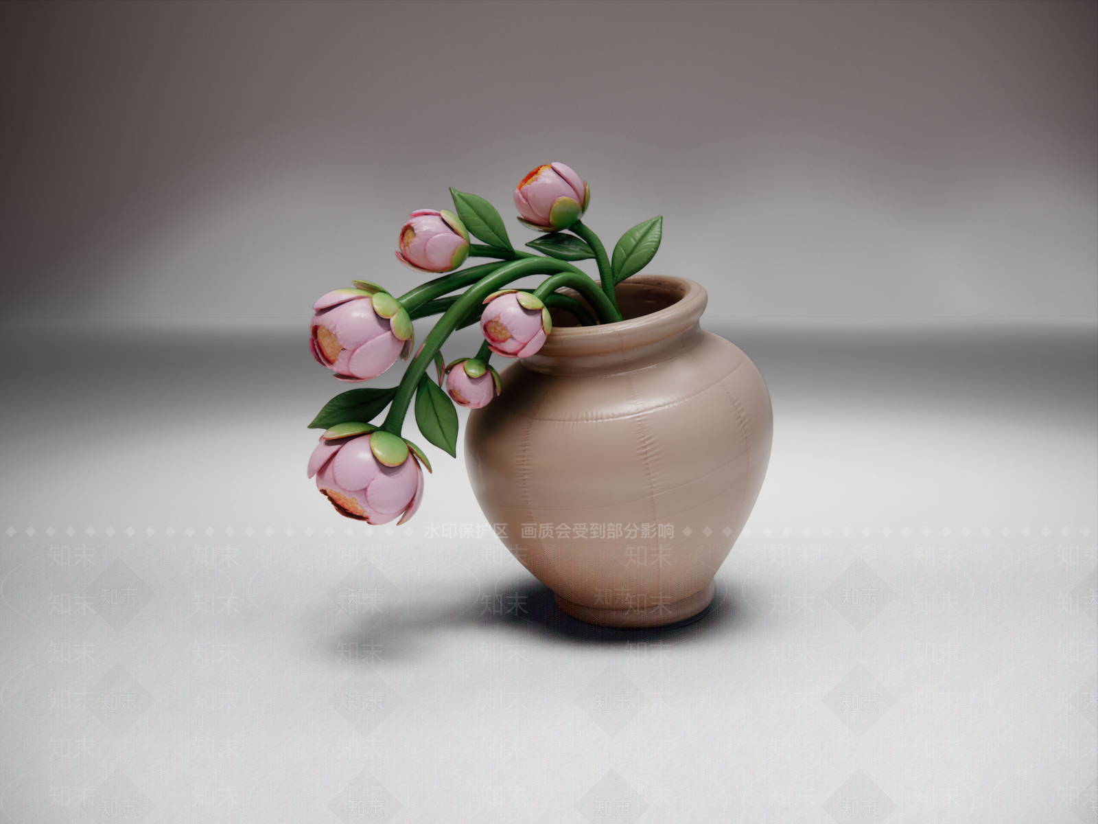 现代花瓶SU模型下载【ID:1235170335】
