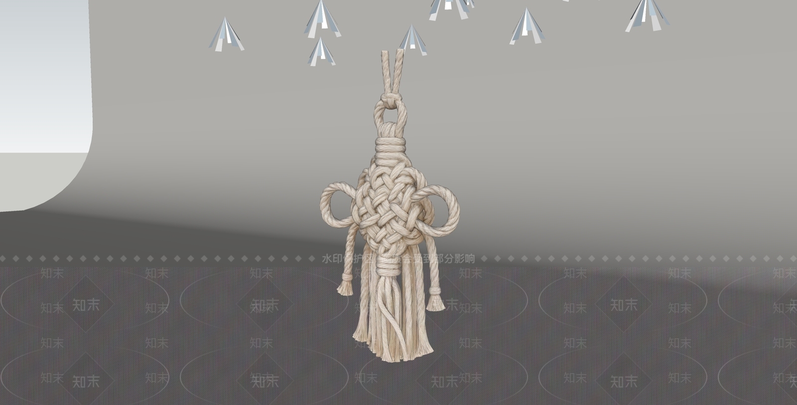 新中式挂件SU模型下载【ID:1235170519】