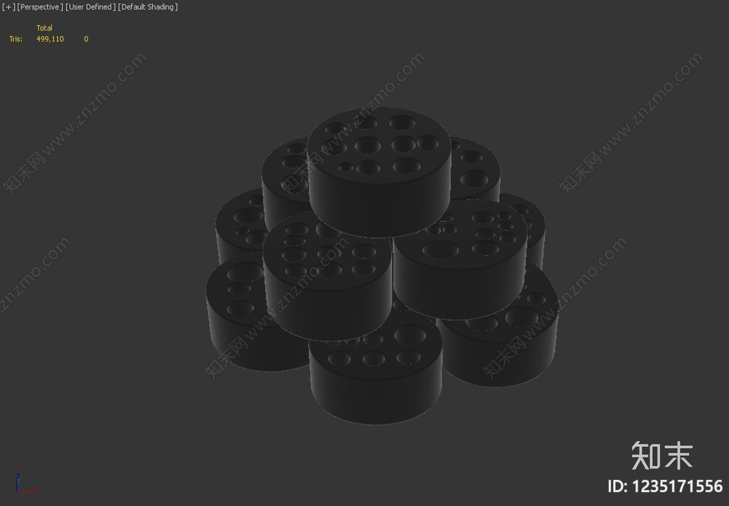 工业风冲孔板3D模型下载【ID:1235171556】