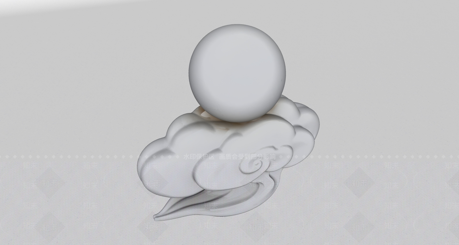 中式雕塑摆件SU模型下载【ID:1235171756】