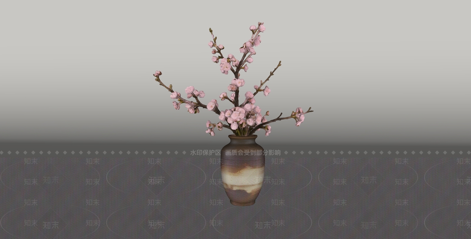新中式花艺SU模型下载【ID:1235174591】