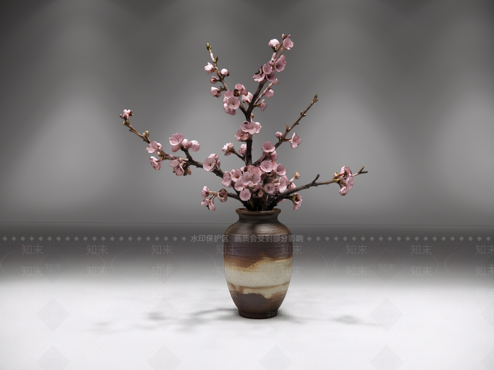 新中式花艺SU模型下载【ID:1235174591】