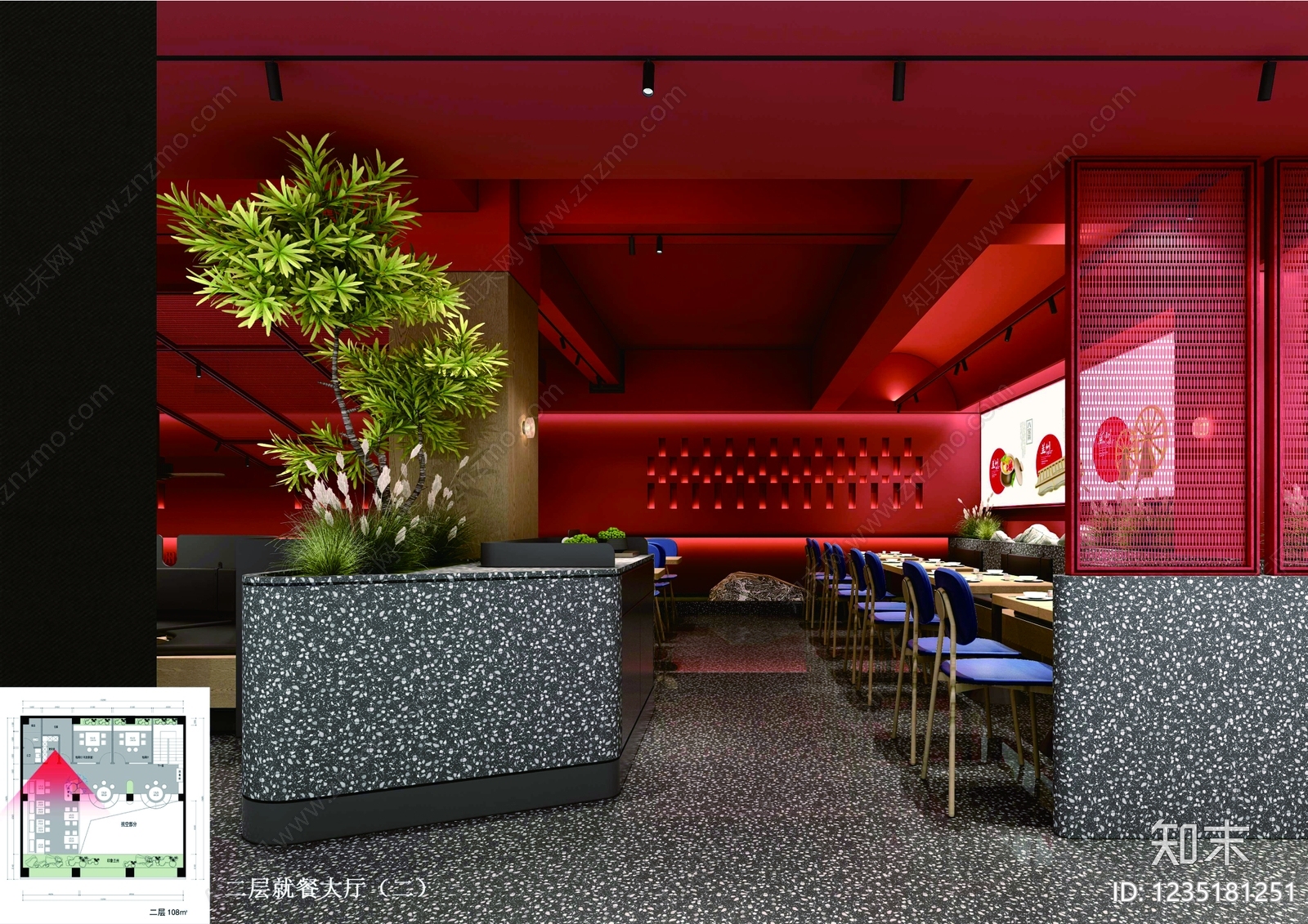 快餐店cad施工图下载【ID:1235181251】