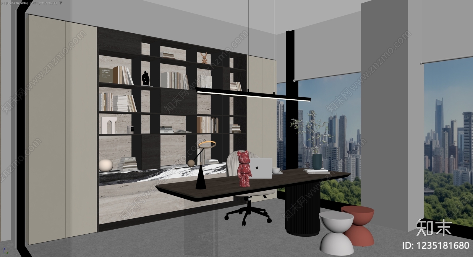意式极简办公室3D模型下载【ID:1235181680】