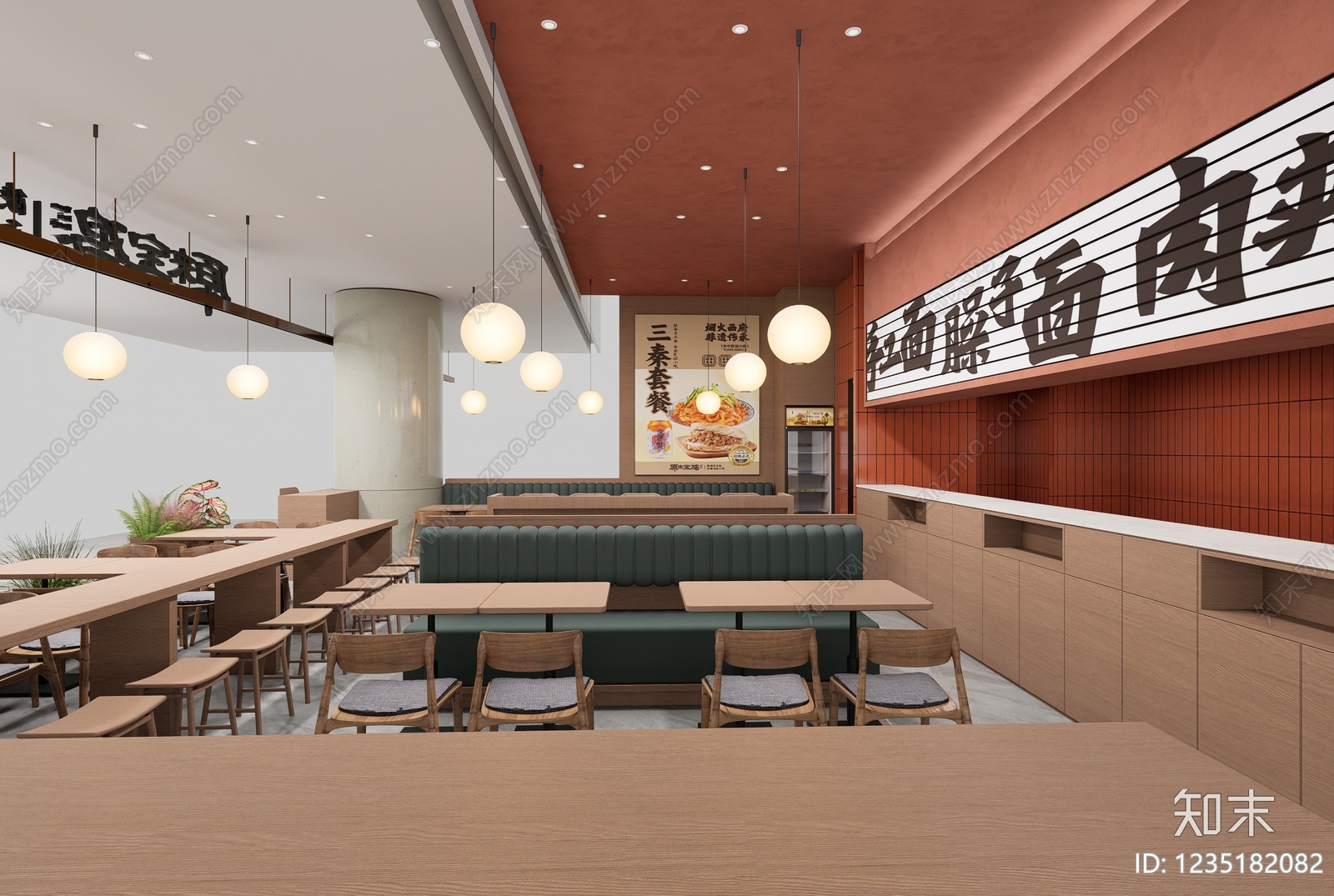 快餐店cad施工图下载【ID:1235182082】