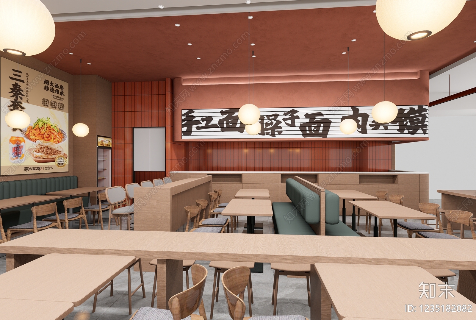 快餐店cad施工图下载【ID:1235182082】