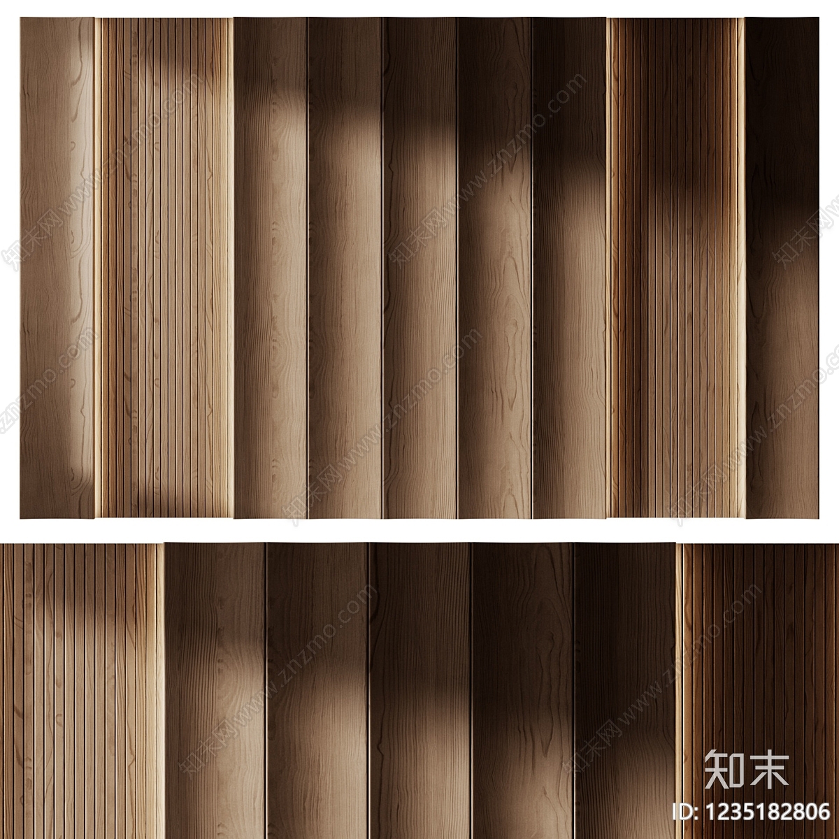 原木风木饰面3D模型下载【ID:1235182806】