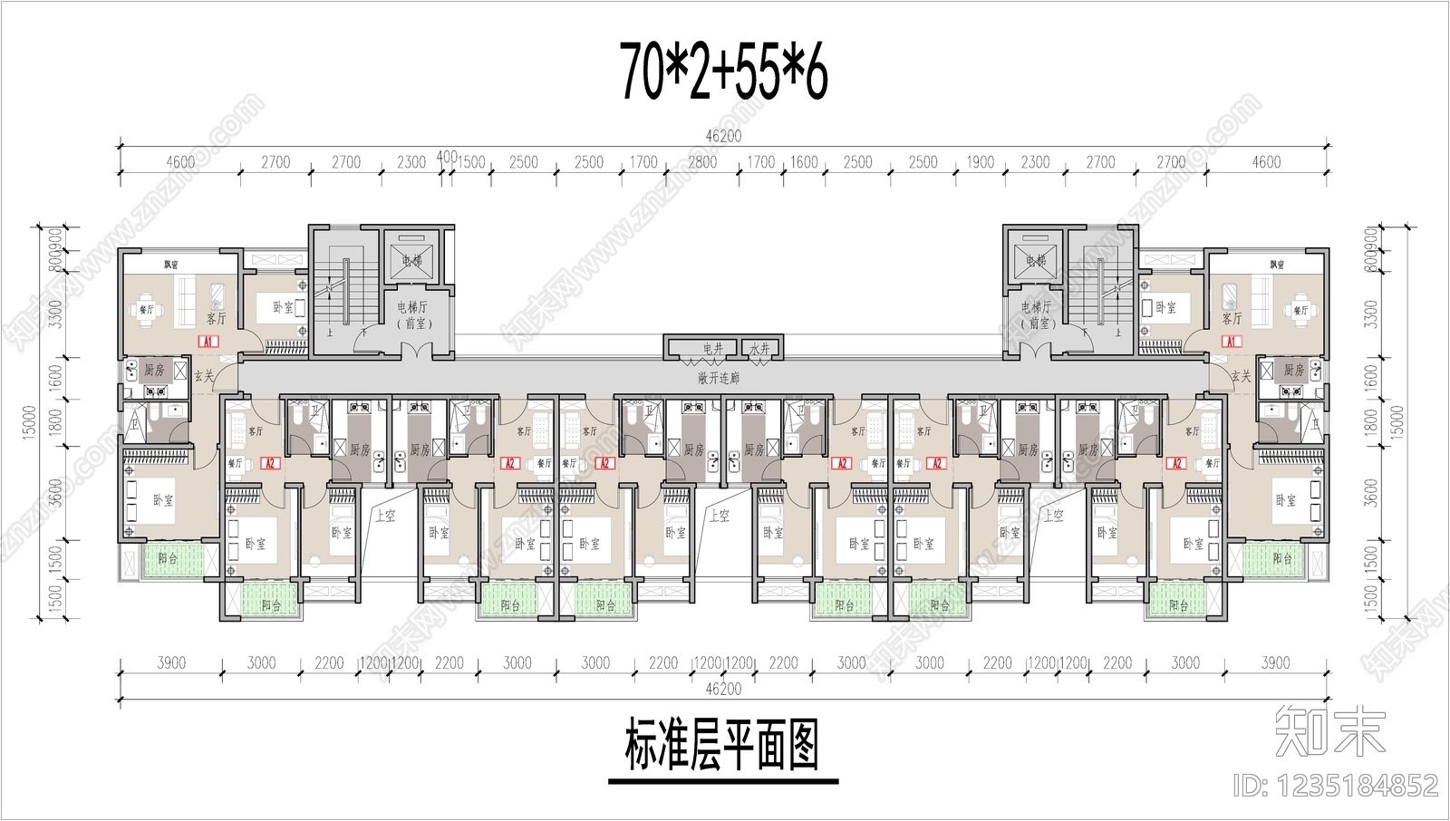 公寓建筑CAD图纸