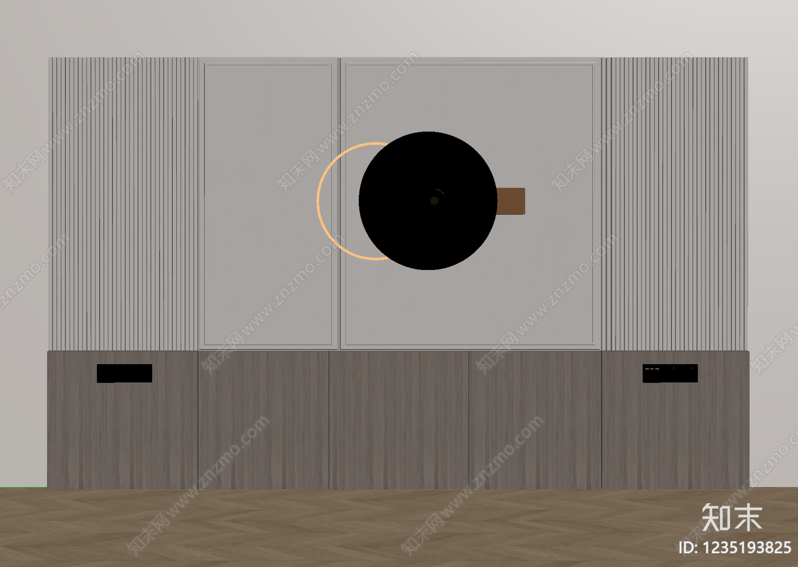 现代简约床头背景墙3D模型下载【ID:1235193825】