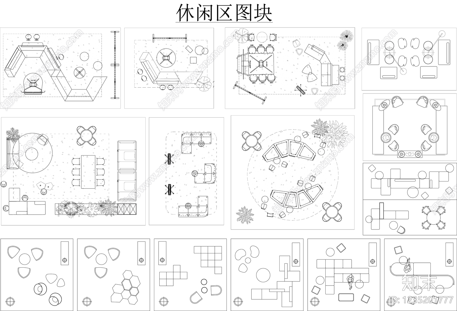 家具图库cad施工图下载【ID:1235201777】