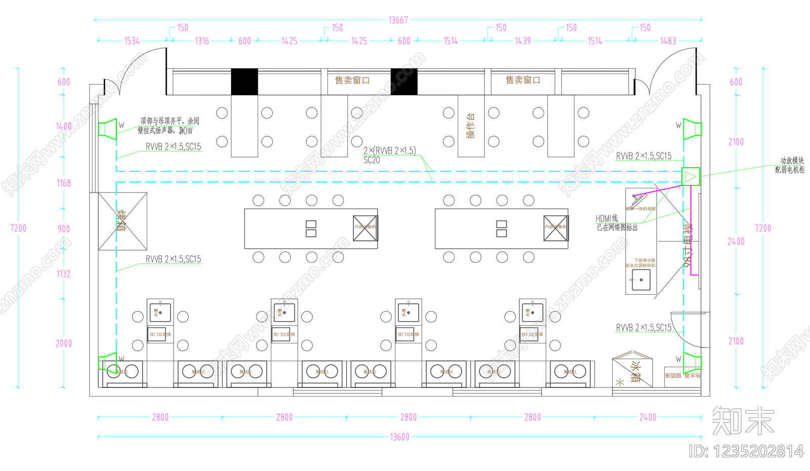学校cad施工图下载【ID:1235202814】