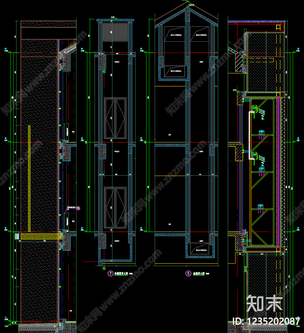 商业综合体cad施工图下载【ID:1235202087】