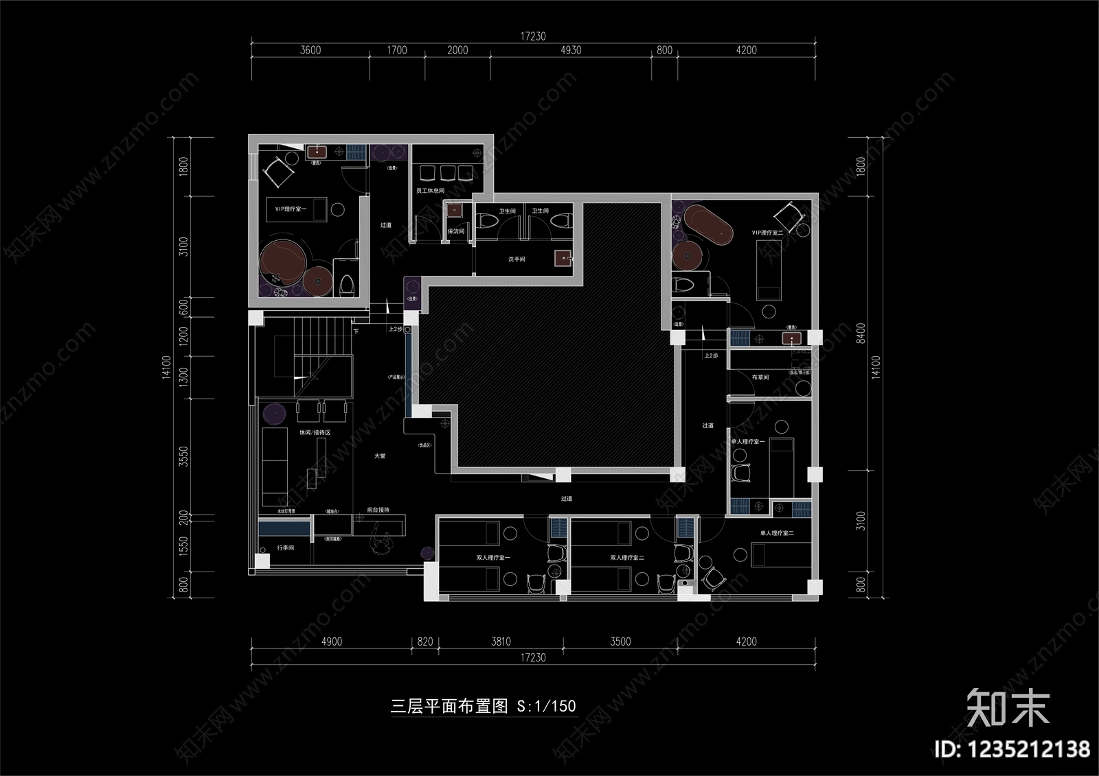 美容院CAD图纸