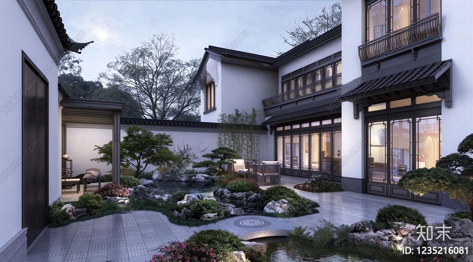 庭院cad施工图下载【ID:1235216081】