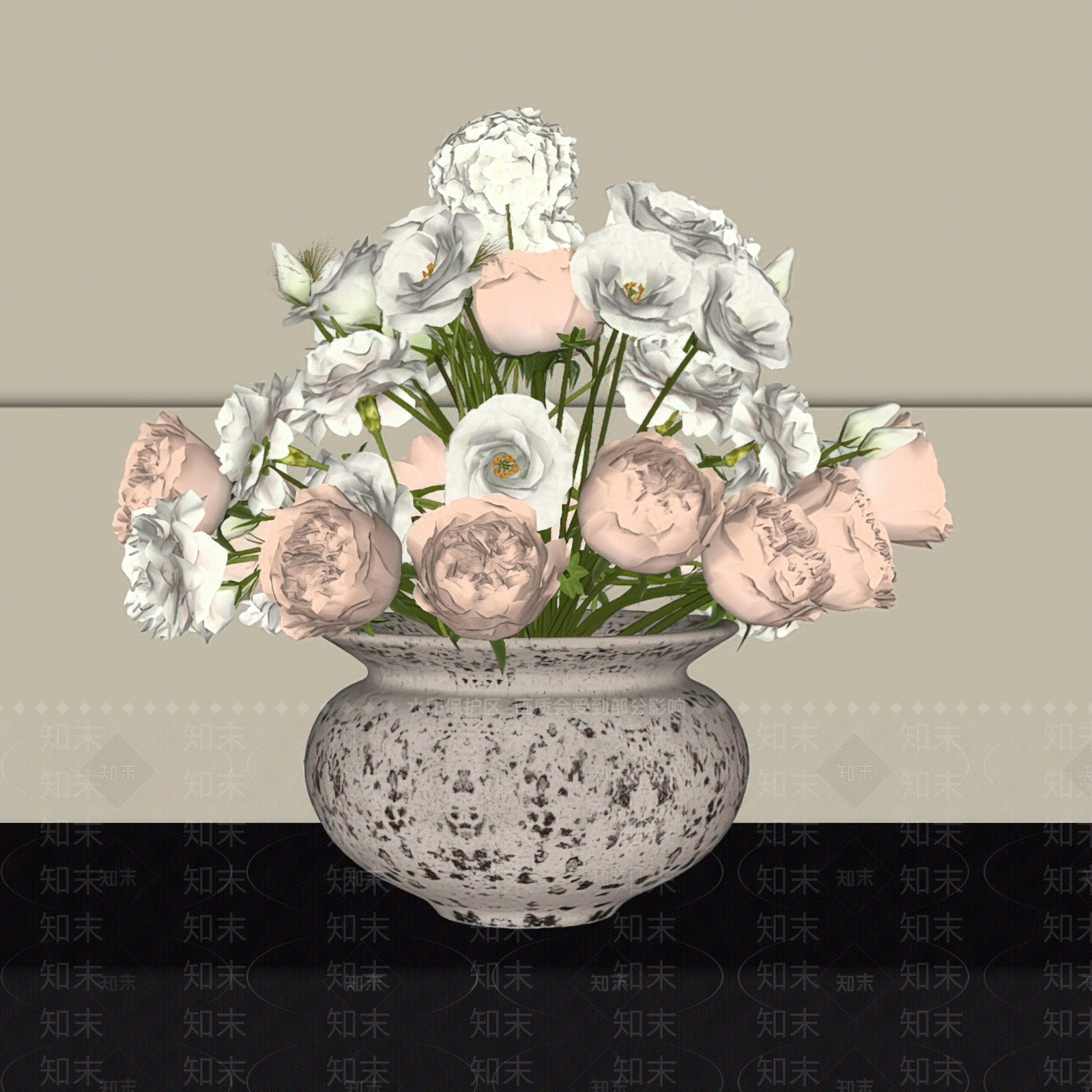 侘寂花艺SU模型下载【ID:1235223278】