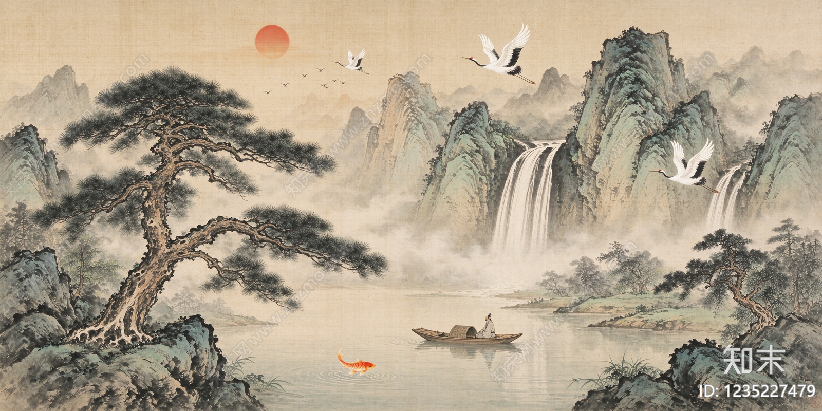 山水高清贴图材质