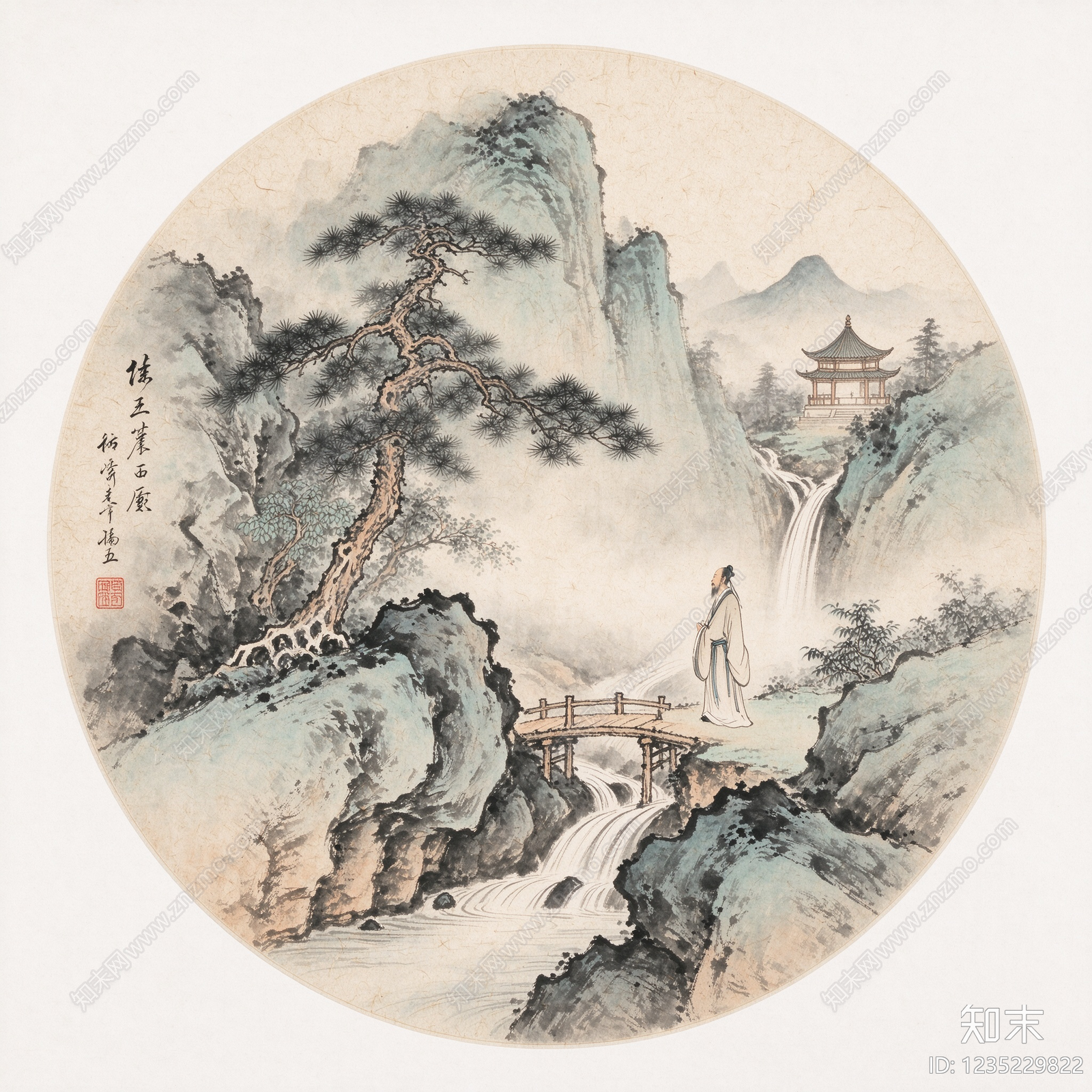 山水高清贴图材质