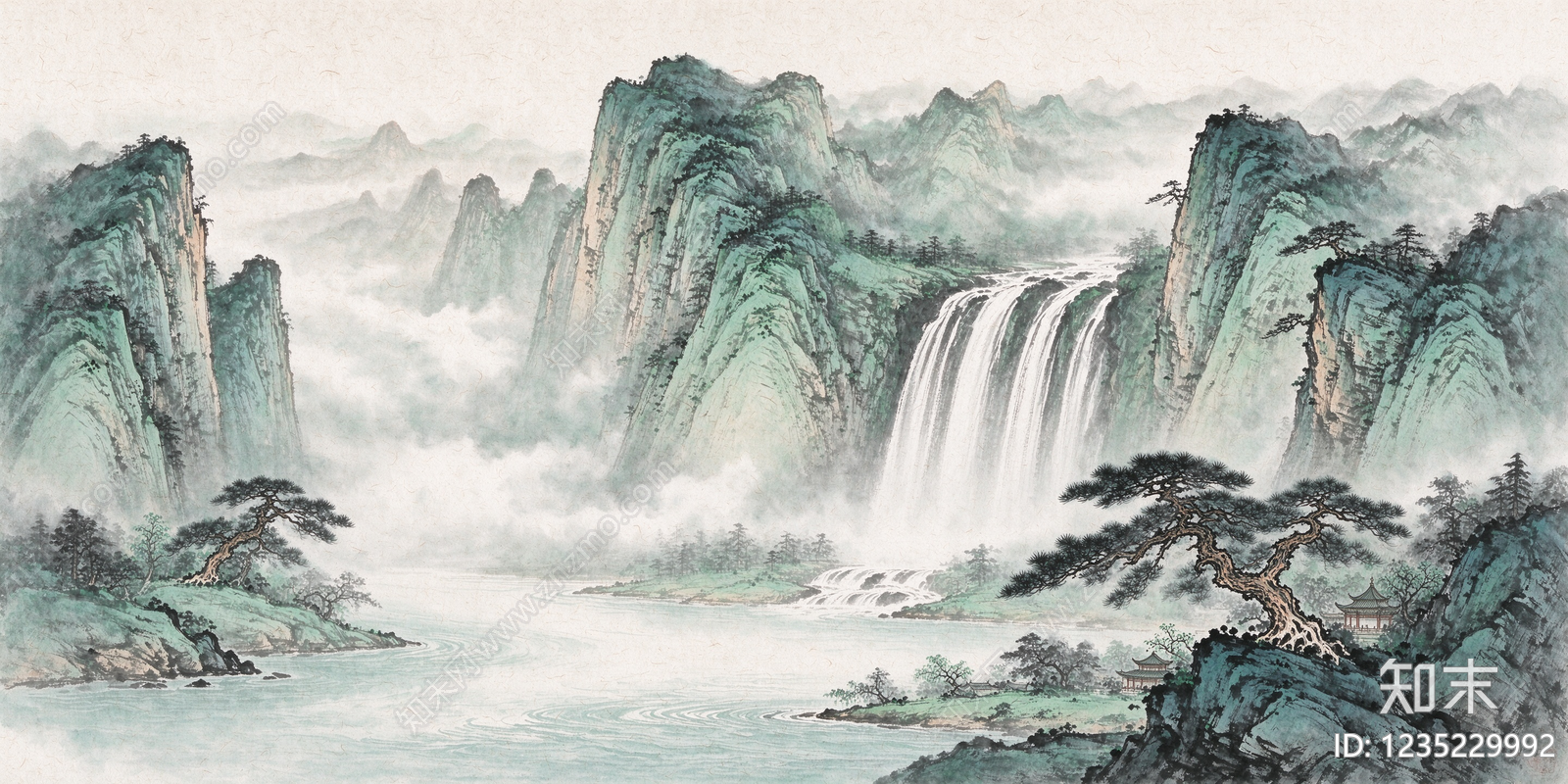 山水高清贴图材质