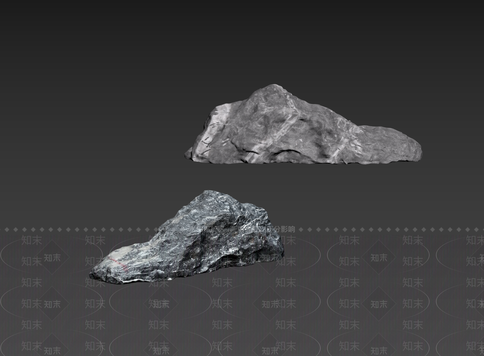 新中式景观石头3D模型下载【ID:1235239301】