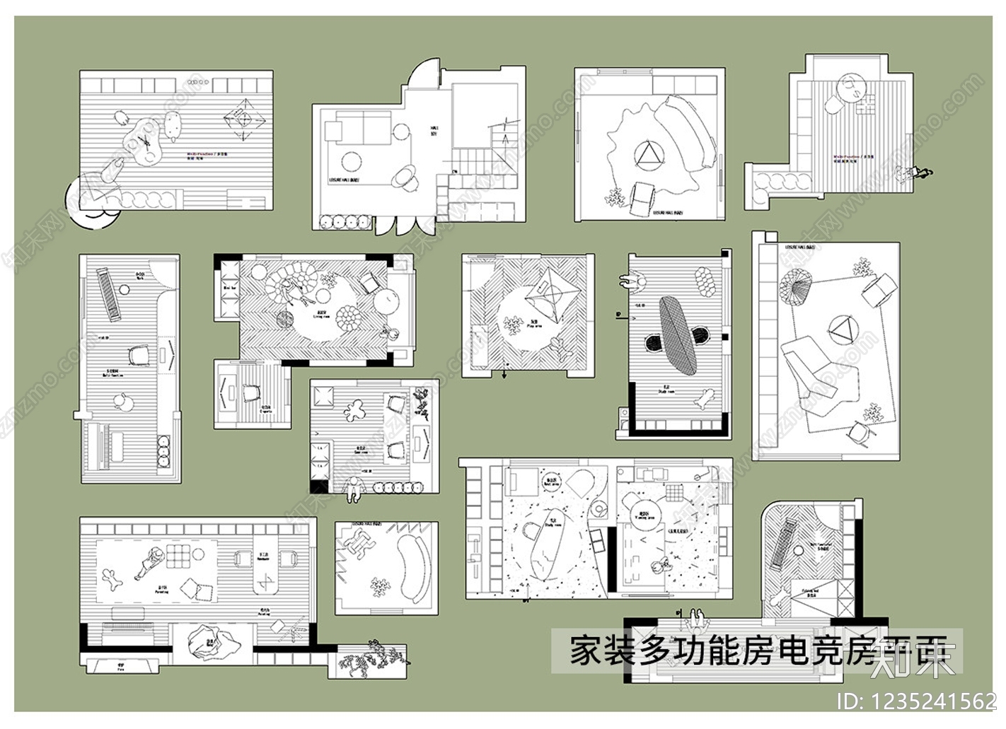 家具图库cad施工图下载【ID:1235241562】
