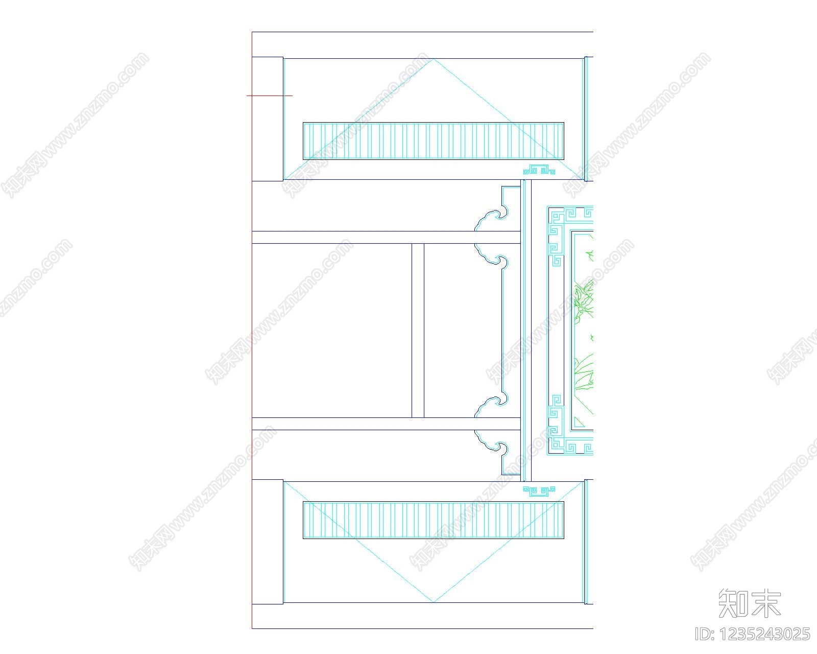 门cad施工图下载【ID:1235243025】