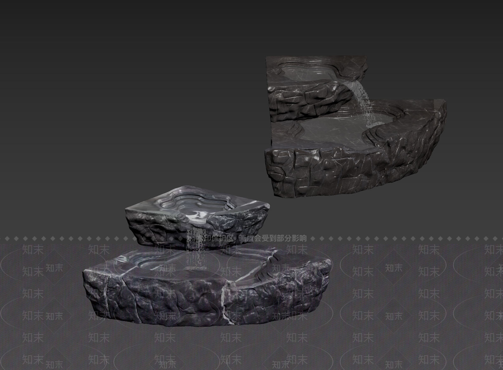 禅意石头3D模型下载【ID:1235246182】