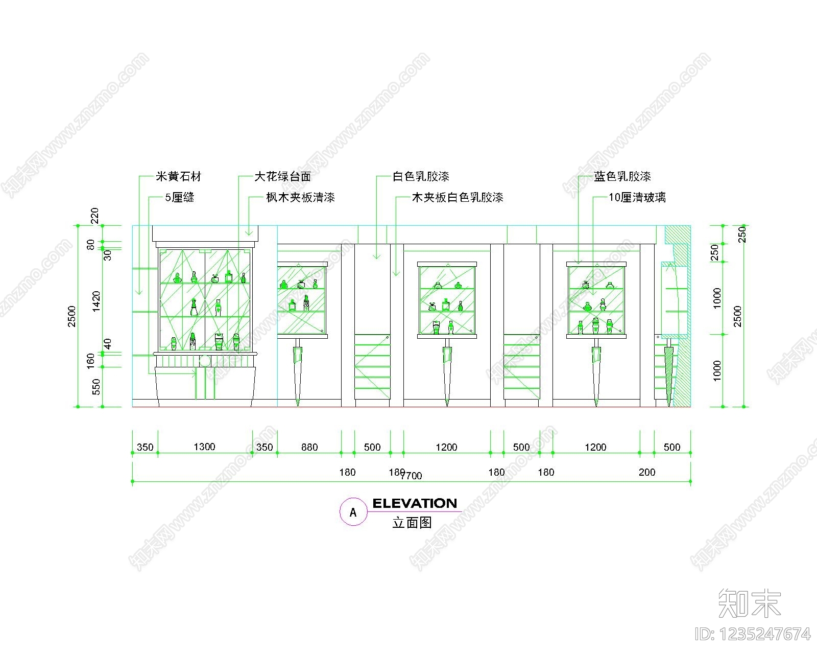 现代柜子CAD图纸