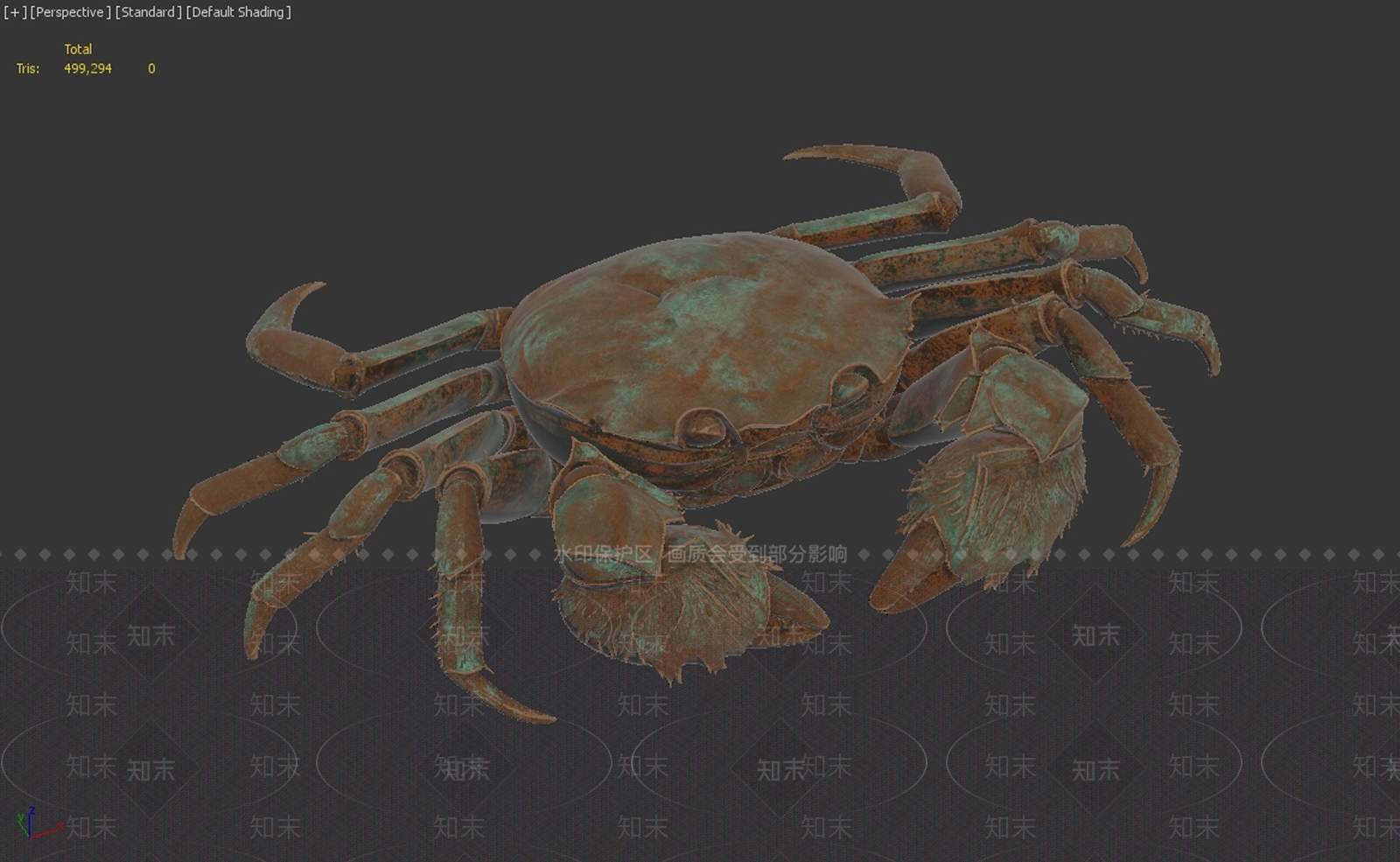 中式雕塑摆件3D模型下载【ID:1235247866】