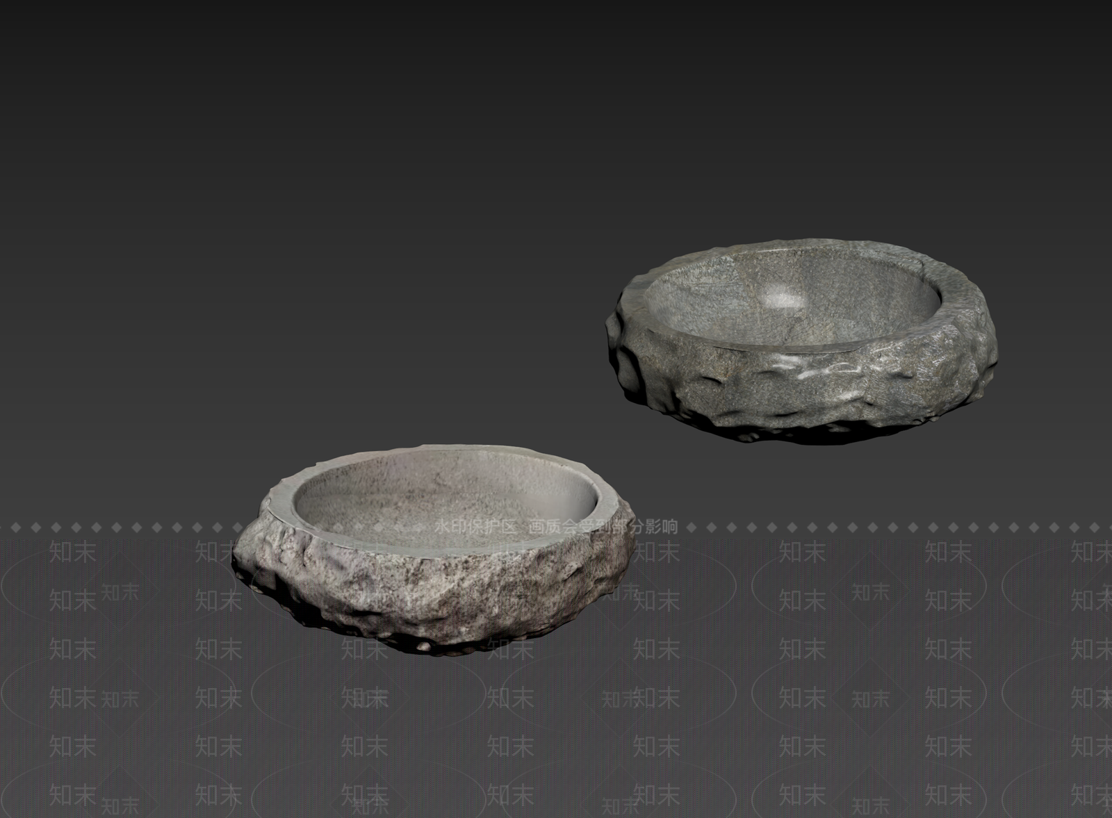 侘寂石头3D模型下载【ID:1235248813】