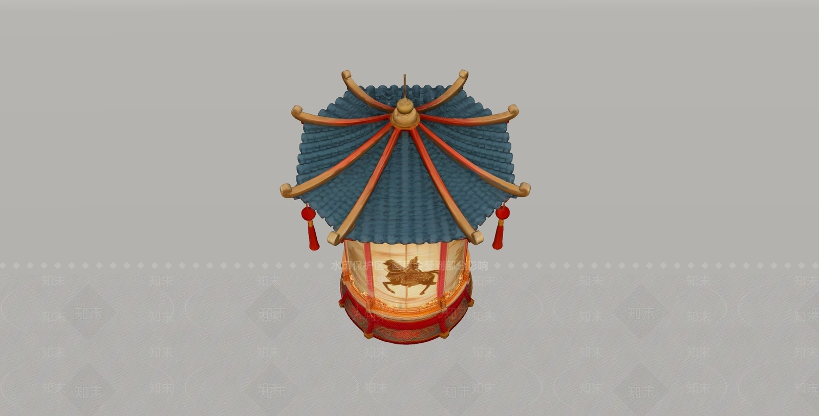 中式灯笼SU模型下载【ID:1235251517】