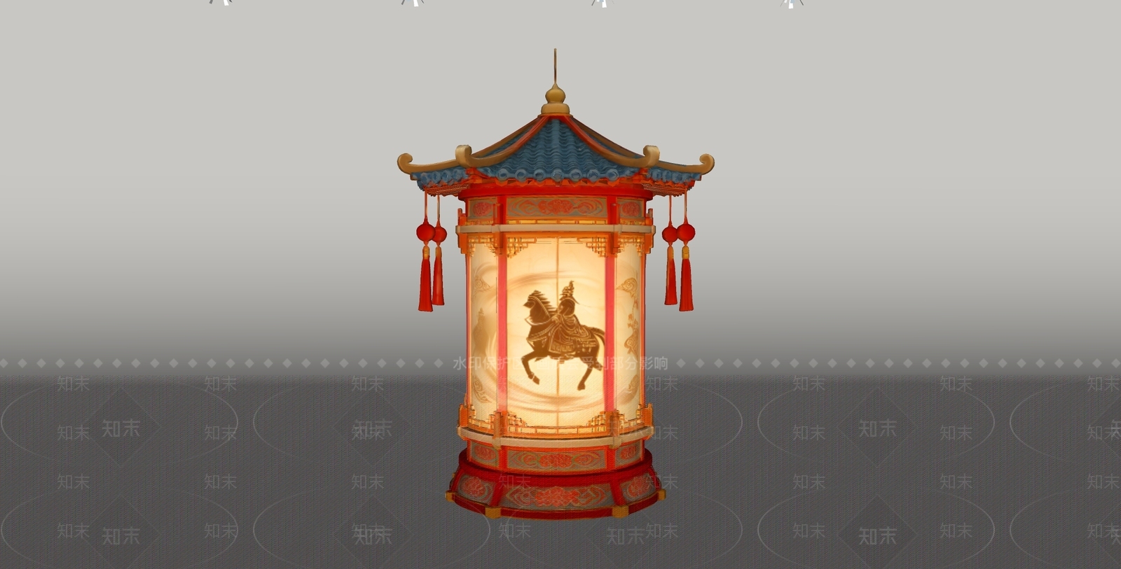 中式灯笼SU模型下载【ID:1235251517】