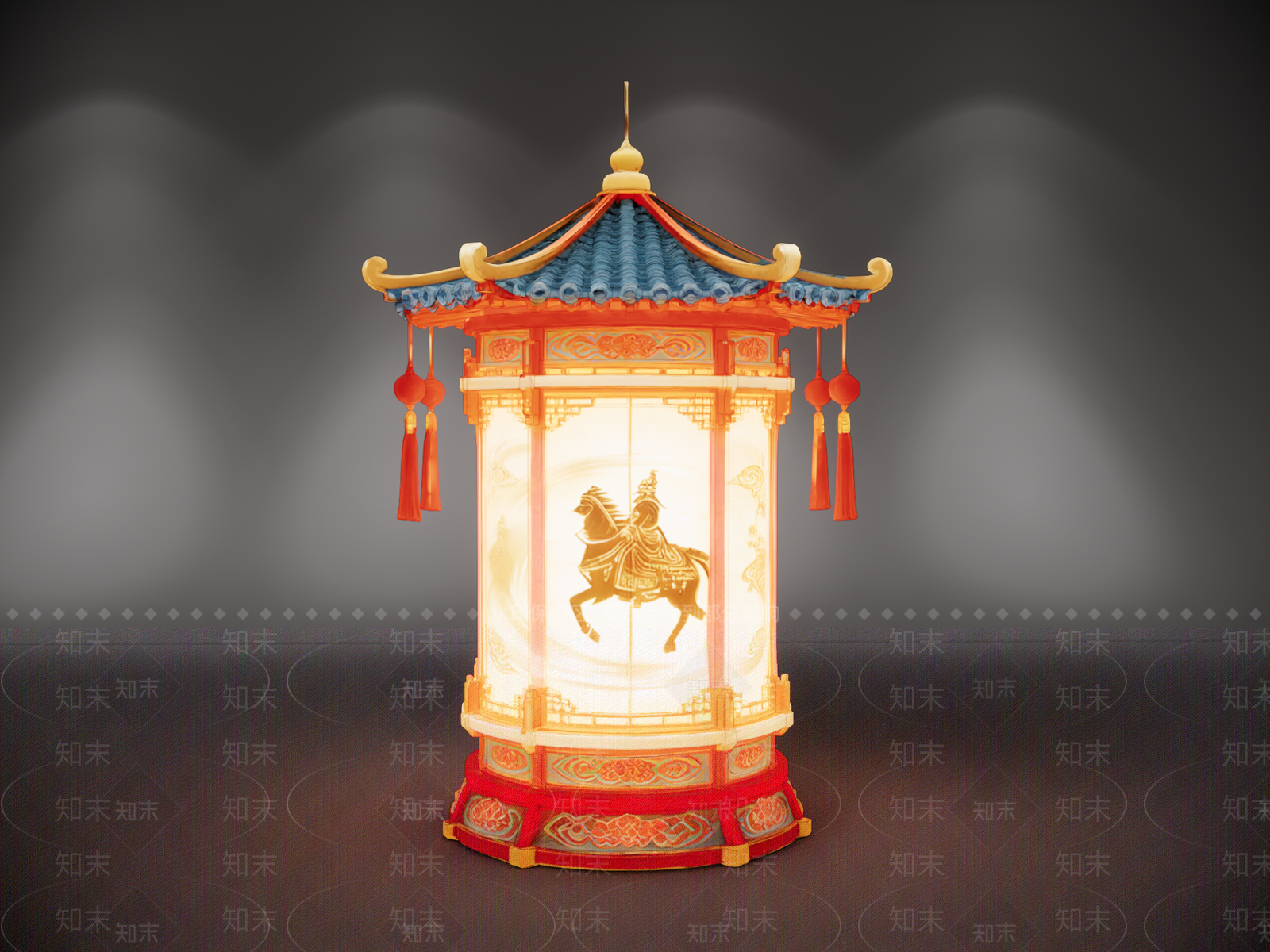 中式灯笼SU模型下载【ID:1235251517】