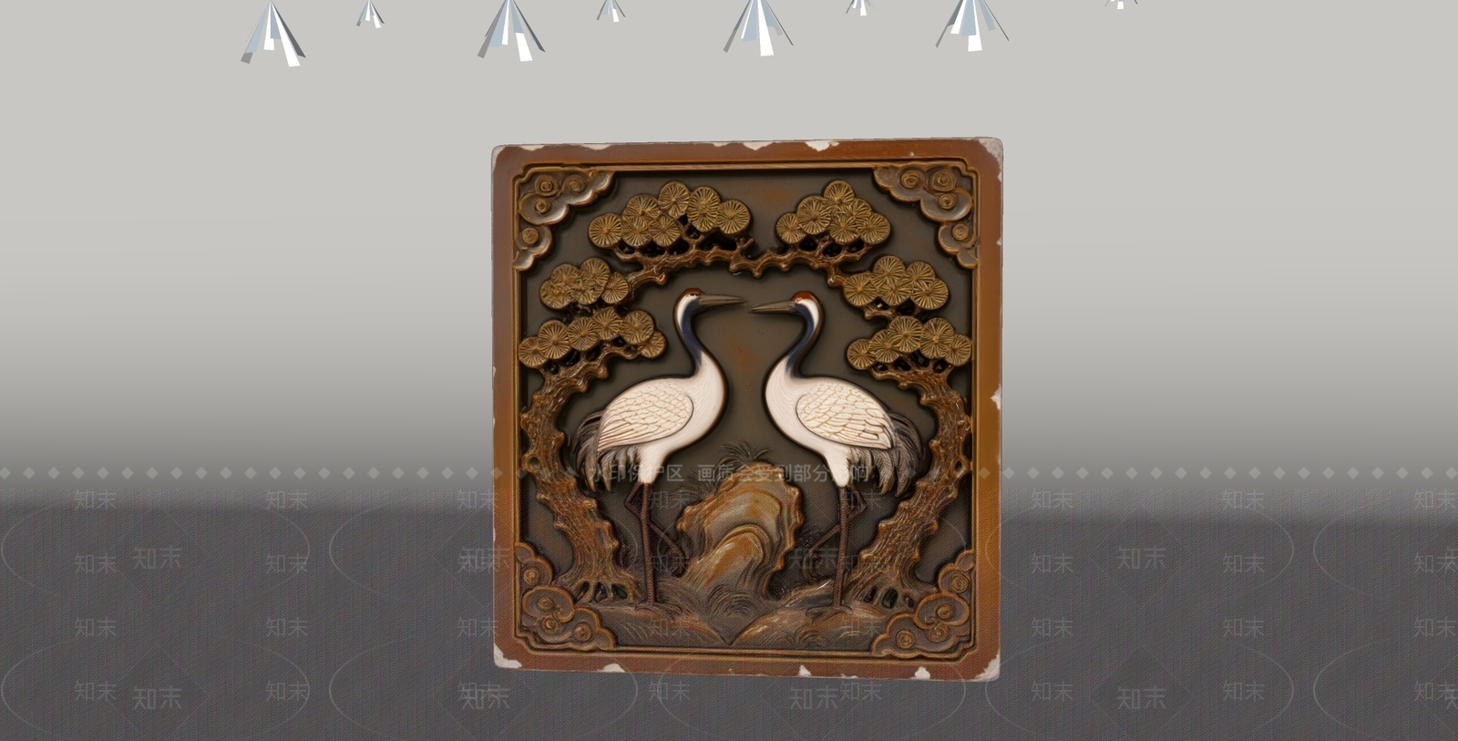 中式雕塑摆件SU模型下载【ID:1235252905】