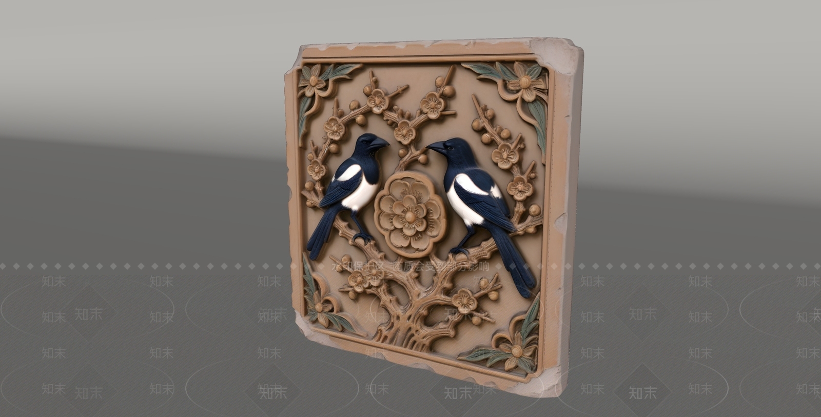 中式雕塑摆件SU模型下载【ID:1235255460】