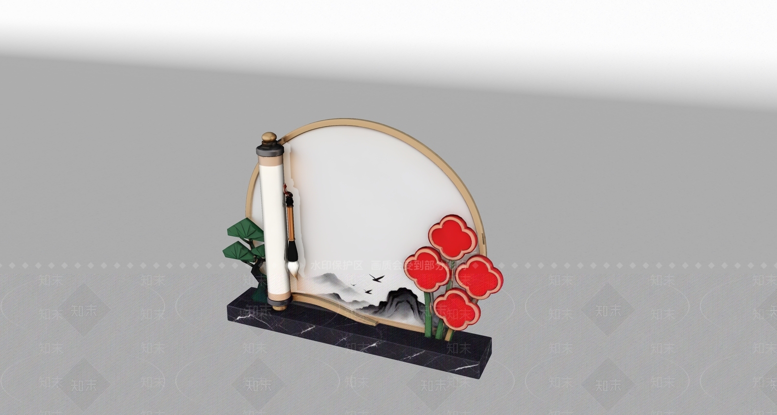 新中式其他摆件SU模型下载【ID:1235255725】