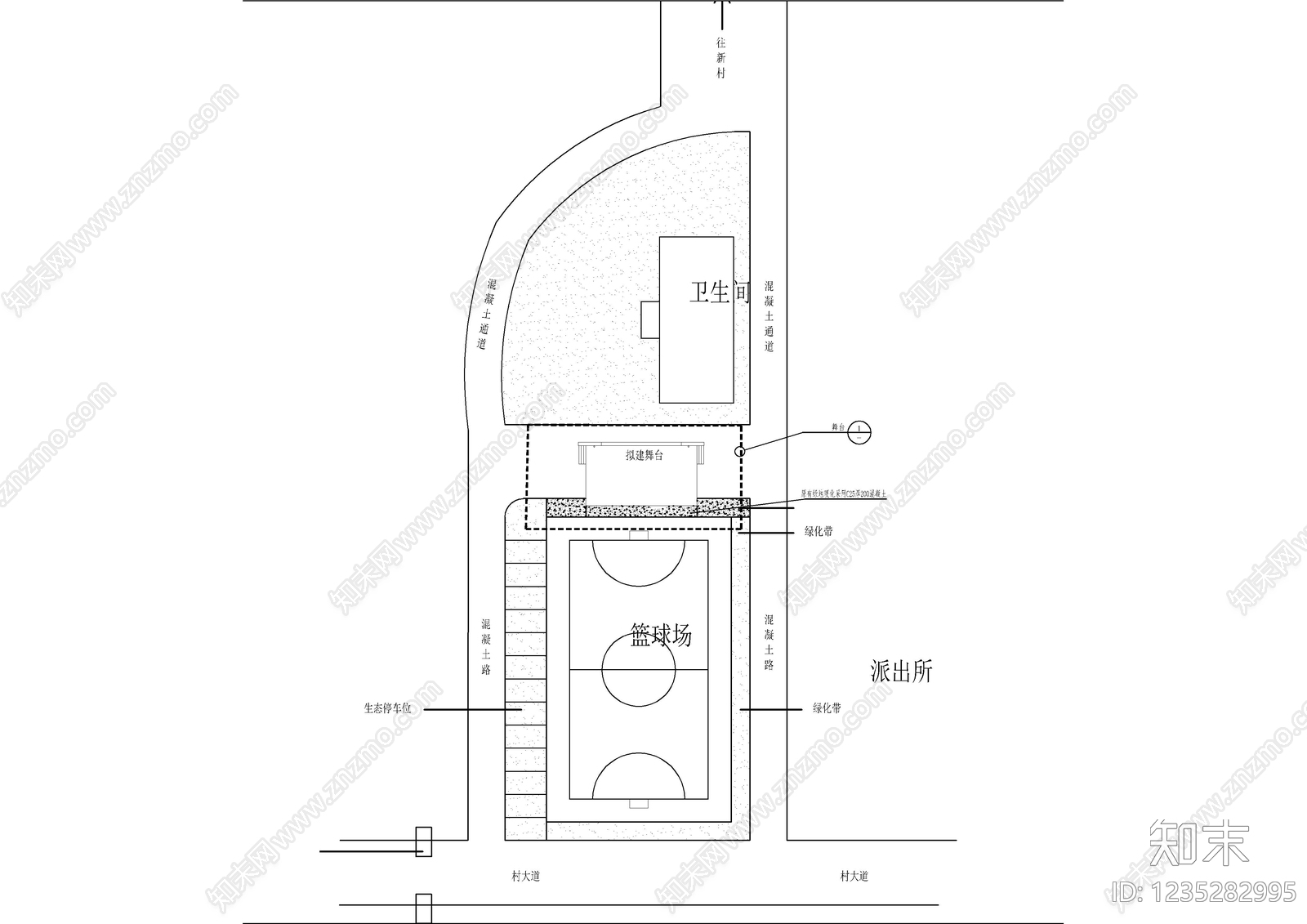 中式平台CAD图纸