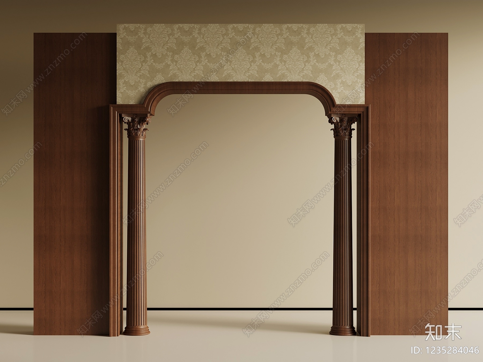 欧式门套3D模型下载【ID:1235284046】