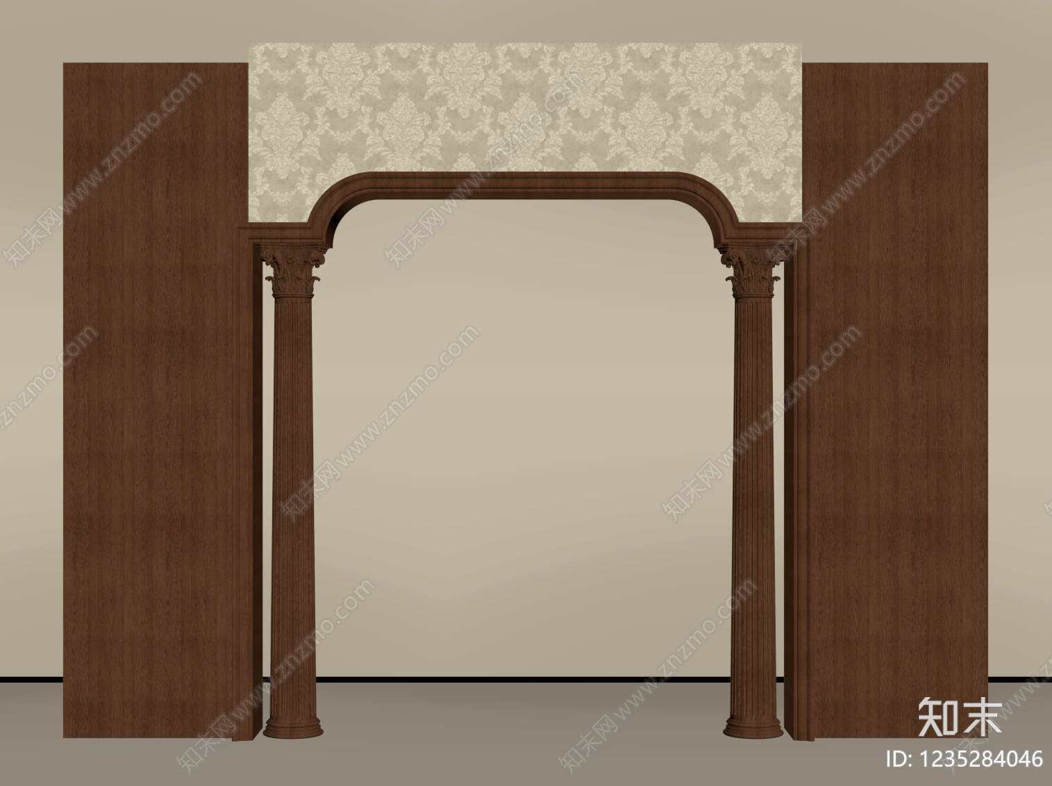欧式门套3D模型下载【ID:1235284046】