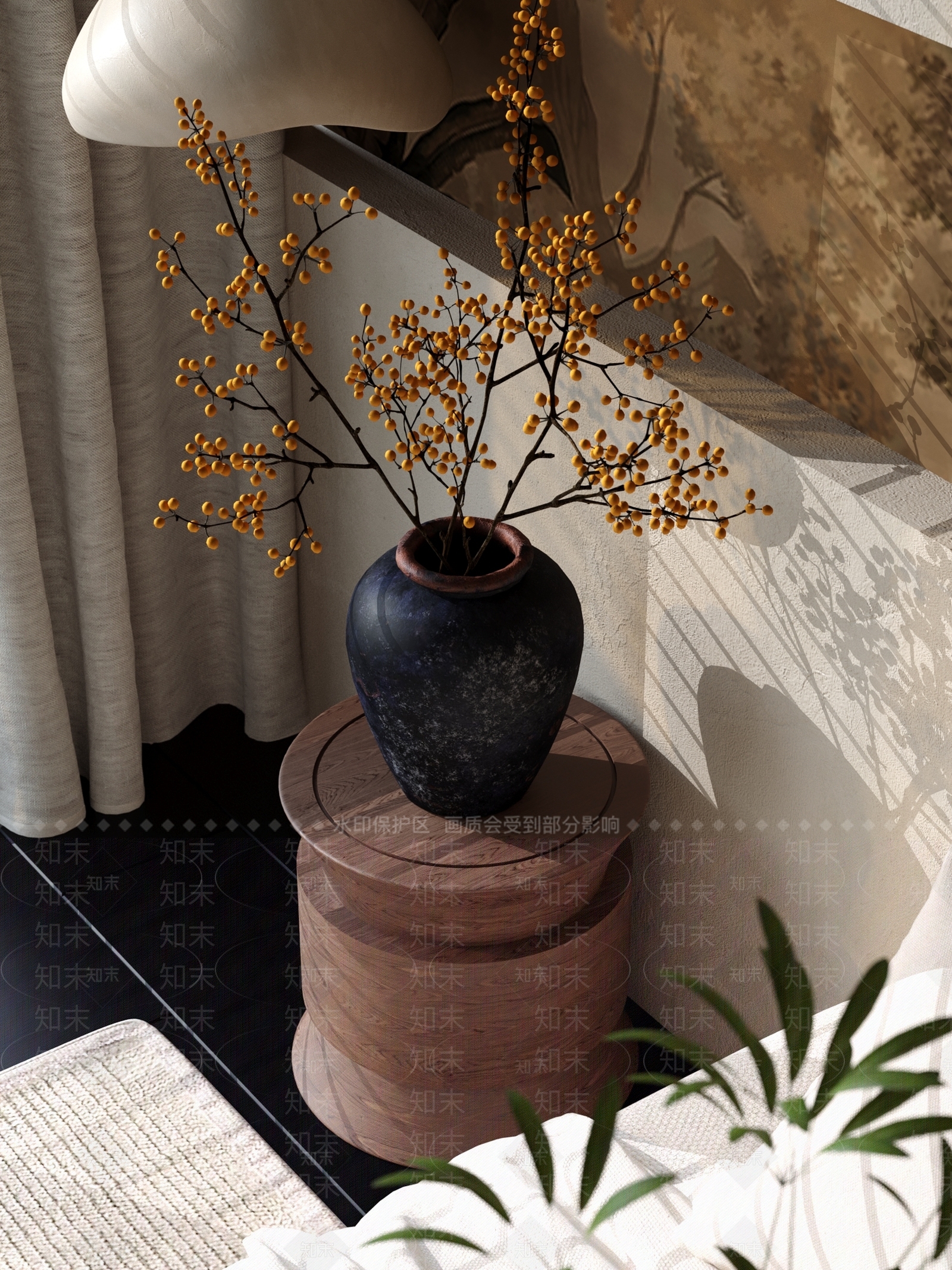 中古风花艺SU模型下载【ID:1235284200】