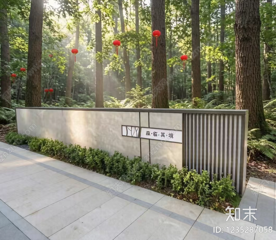 景墙cad施工图下载【ID:1235287058】