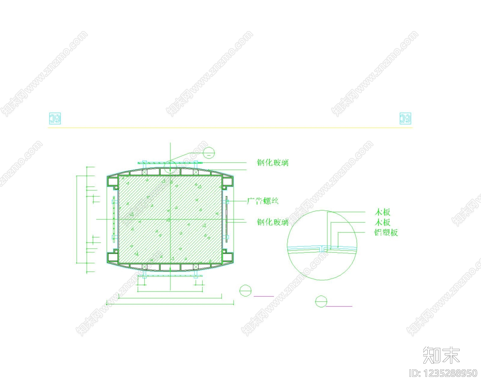 柜子cad施工图下载【ID:1235288950】