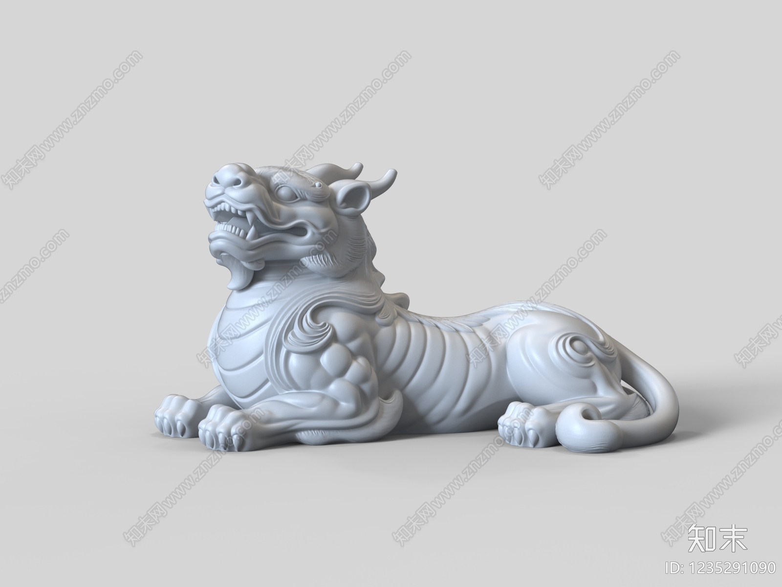 中式雕塑摆件SU模型下载【ID:1235291090】