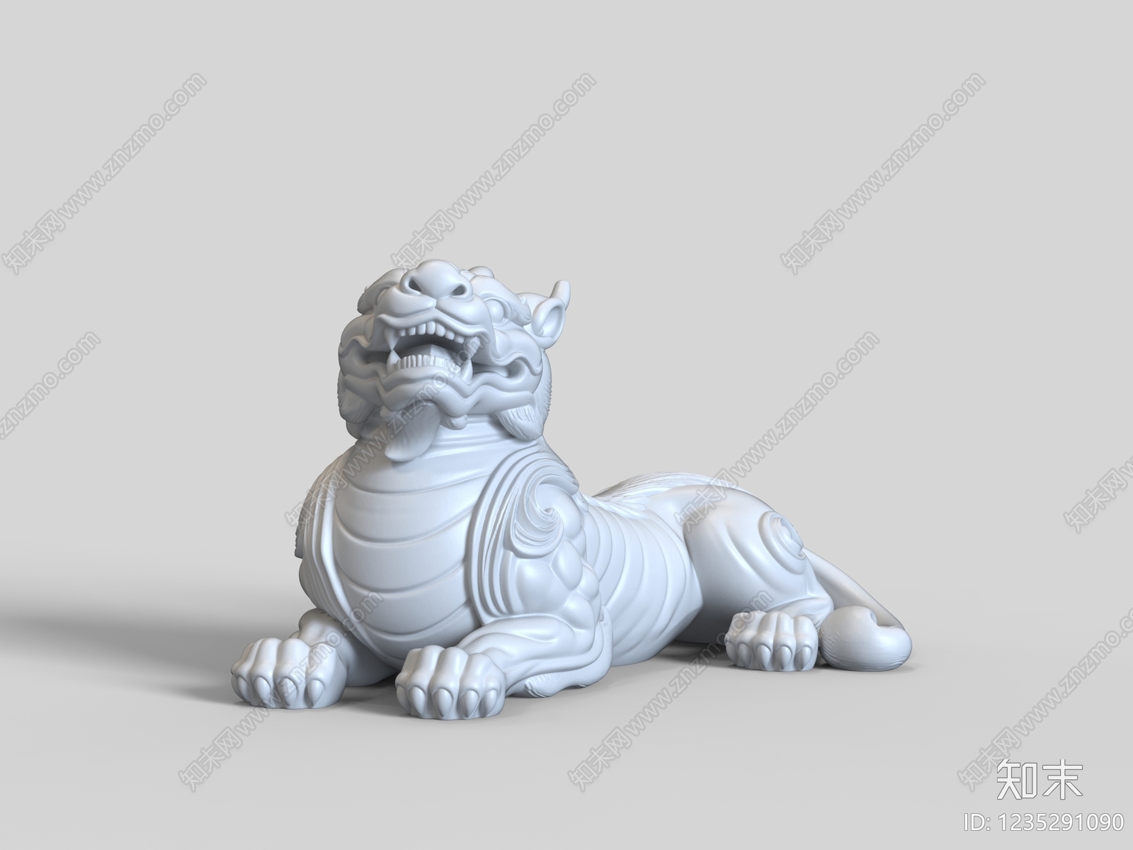 中式雕塑摆件SU模型下载【ID:1235291090】