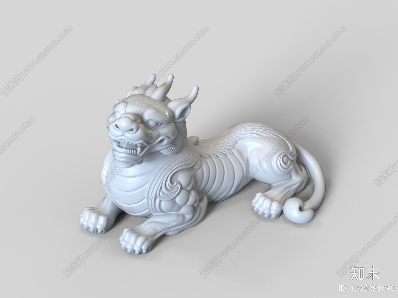 中式雕塑摆件SU模型下载【ID:1235291090】