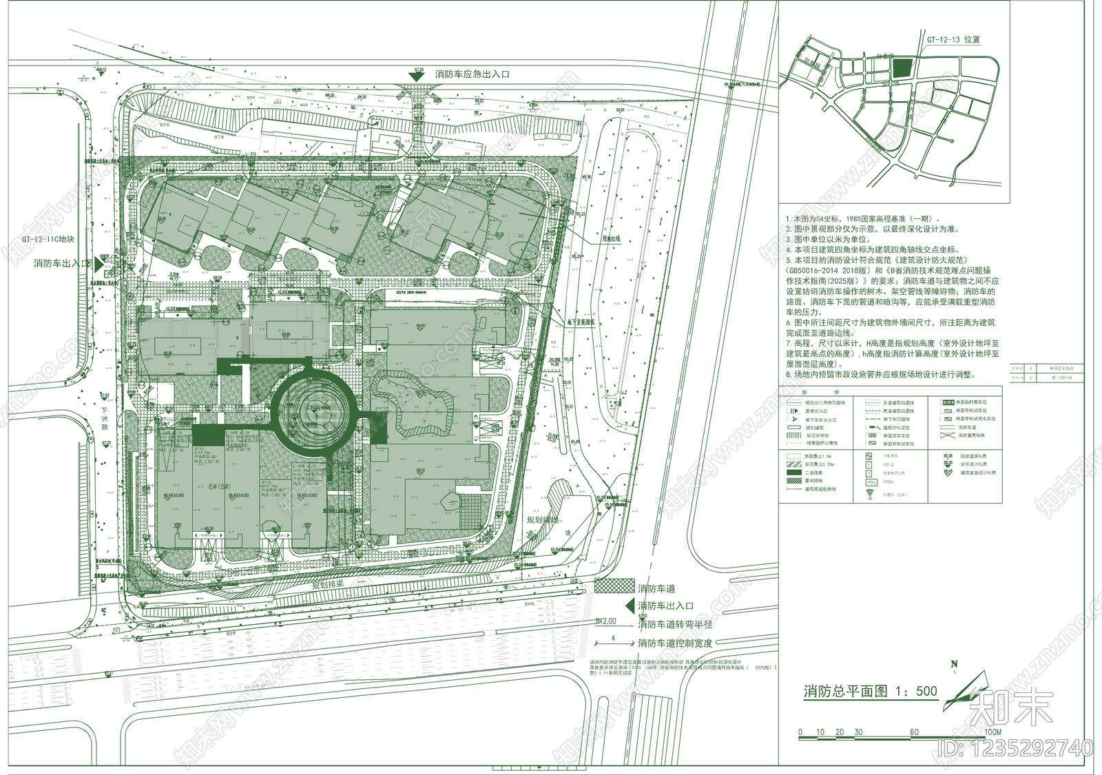 办公楼建筑cad施工图下载【ID:1235292740】