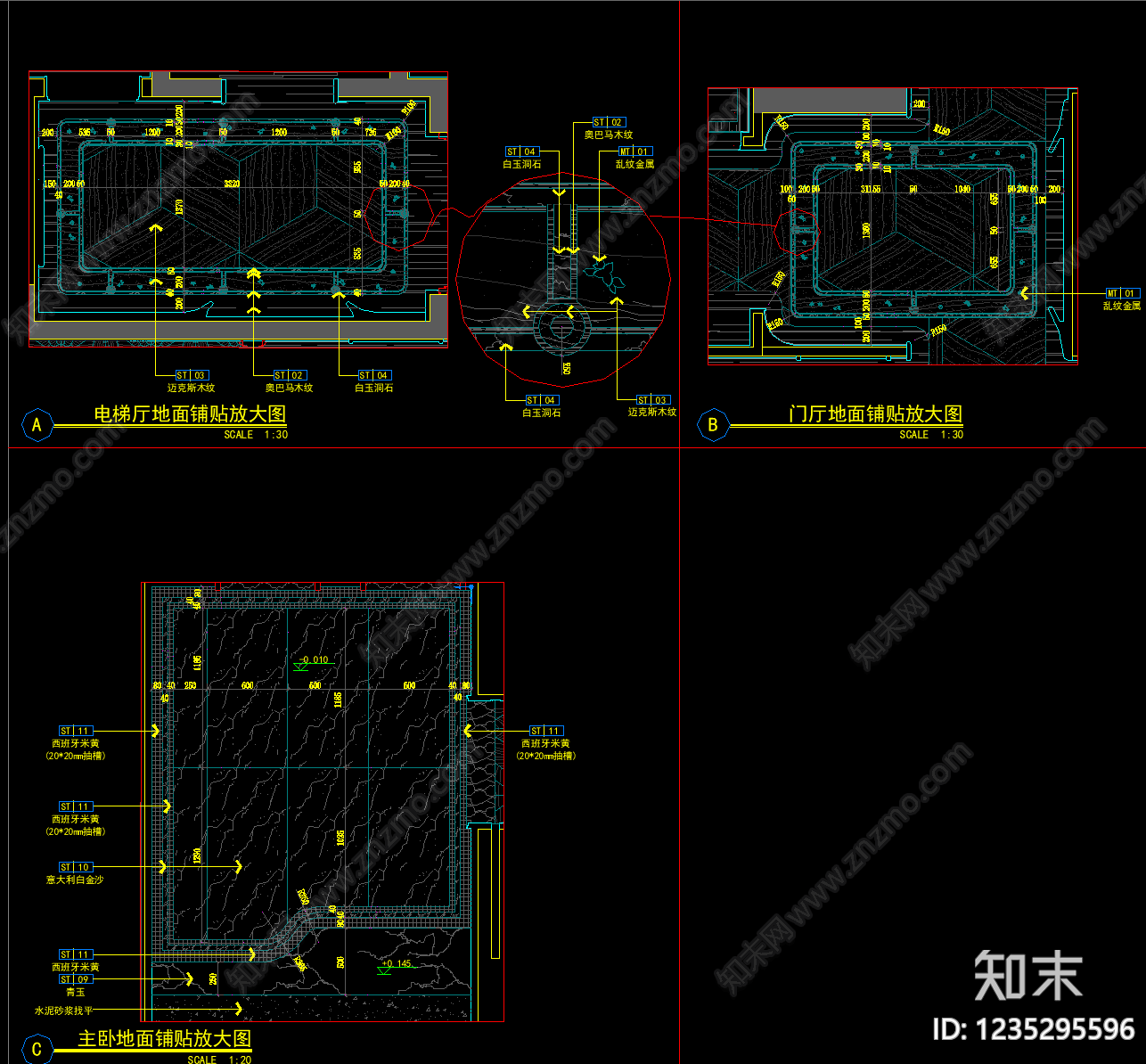 平面布置图cad施工图下载【ID:1235295596】