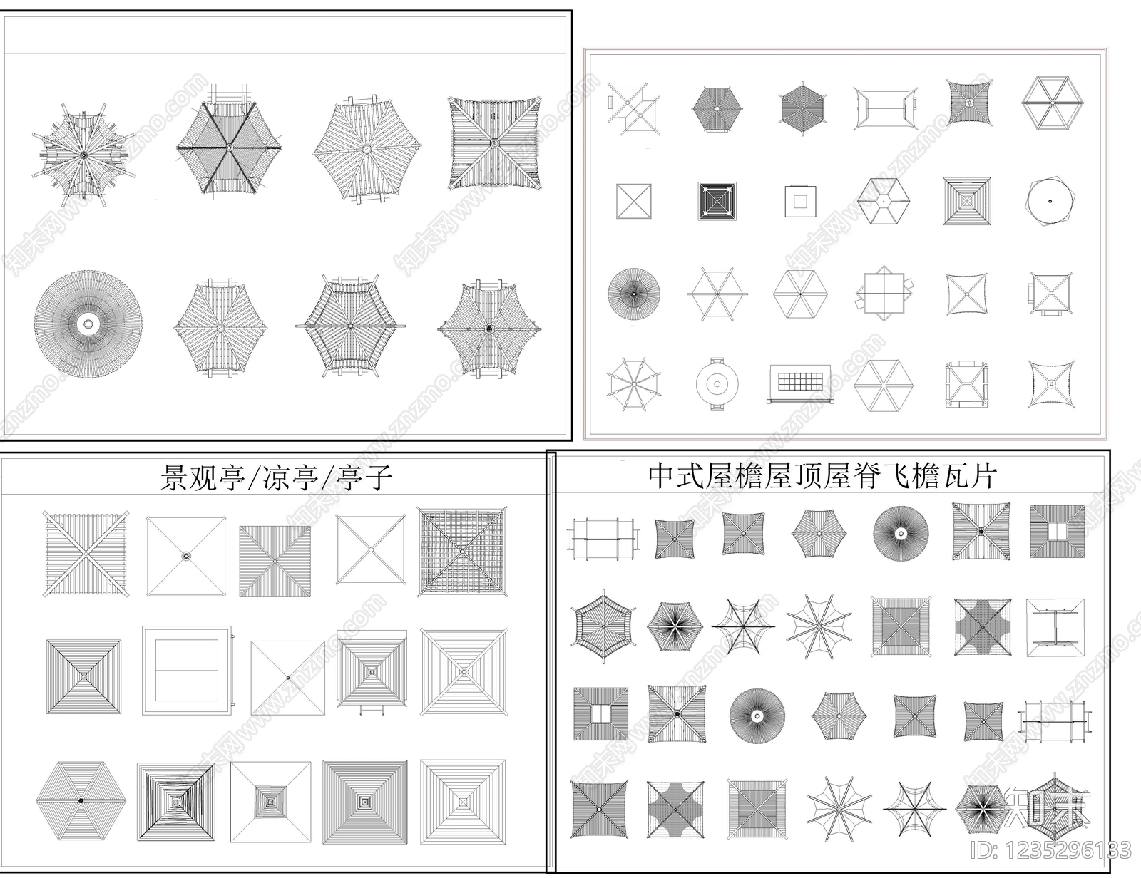 综合硬装构件图库cad施工图下载【ID:1235296133】